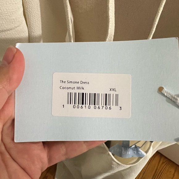 Hill House NWT The Simone Dress in Coconut Milk, Vacation, Bridal - Picture 5 of 5